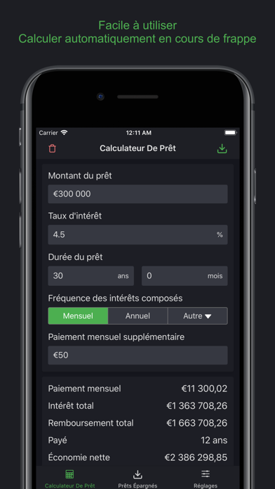 Screenshot #1 pour Calculateur De Prêt: Voiture,