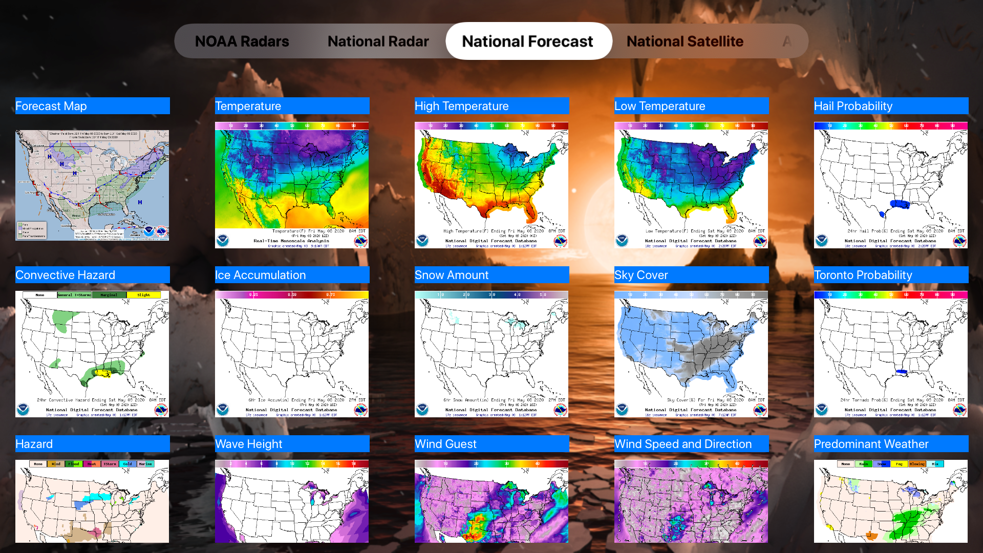US NOAA Radars 3D Lite