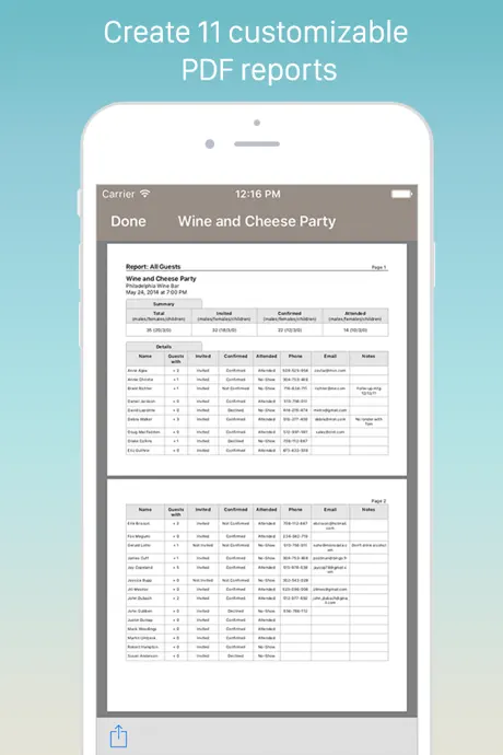 Guest List Organizer Pro