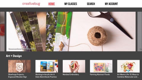Screenshot #1 for Creativebug Art&Crafts Classes