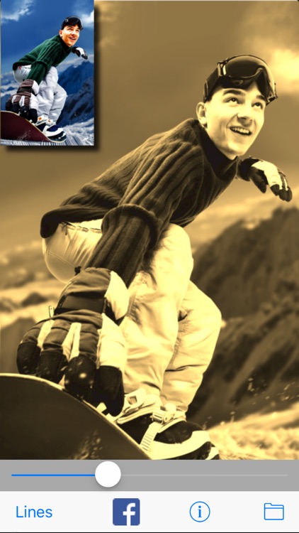 Sepia Shine Pro: filter effect