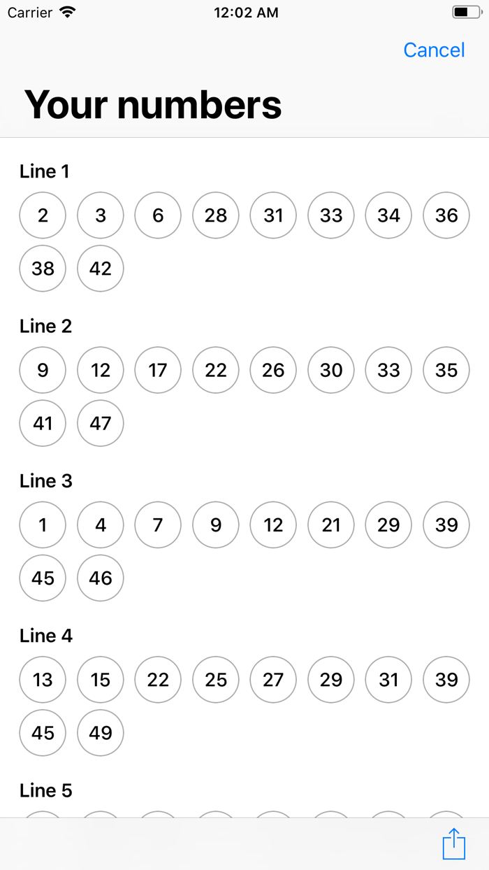 Lottery Draws Generator