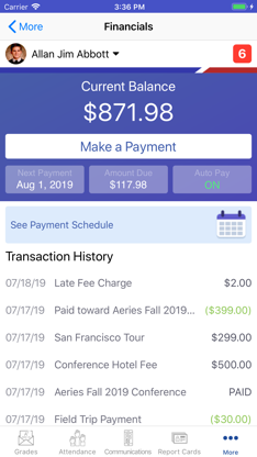 Aeries Mobile Portal screenshot 2