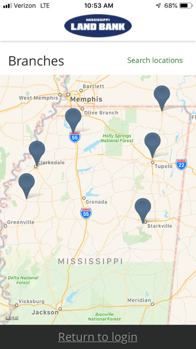 Mississippi Land Ag Banking Screenshot