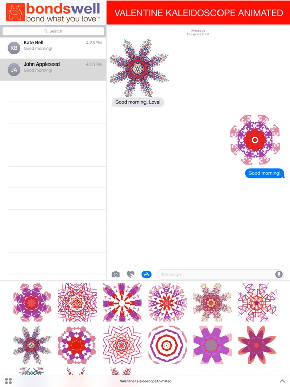 Screenshot #4 pour Valentine Kaleidoscope Animate