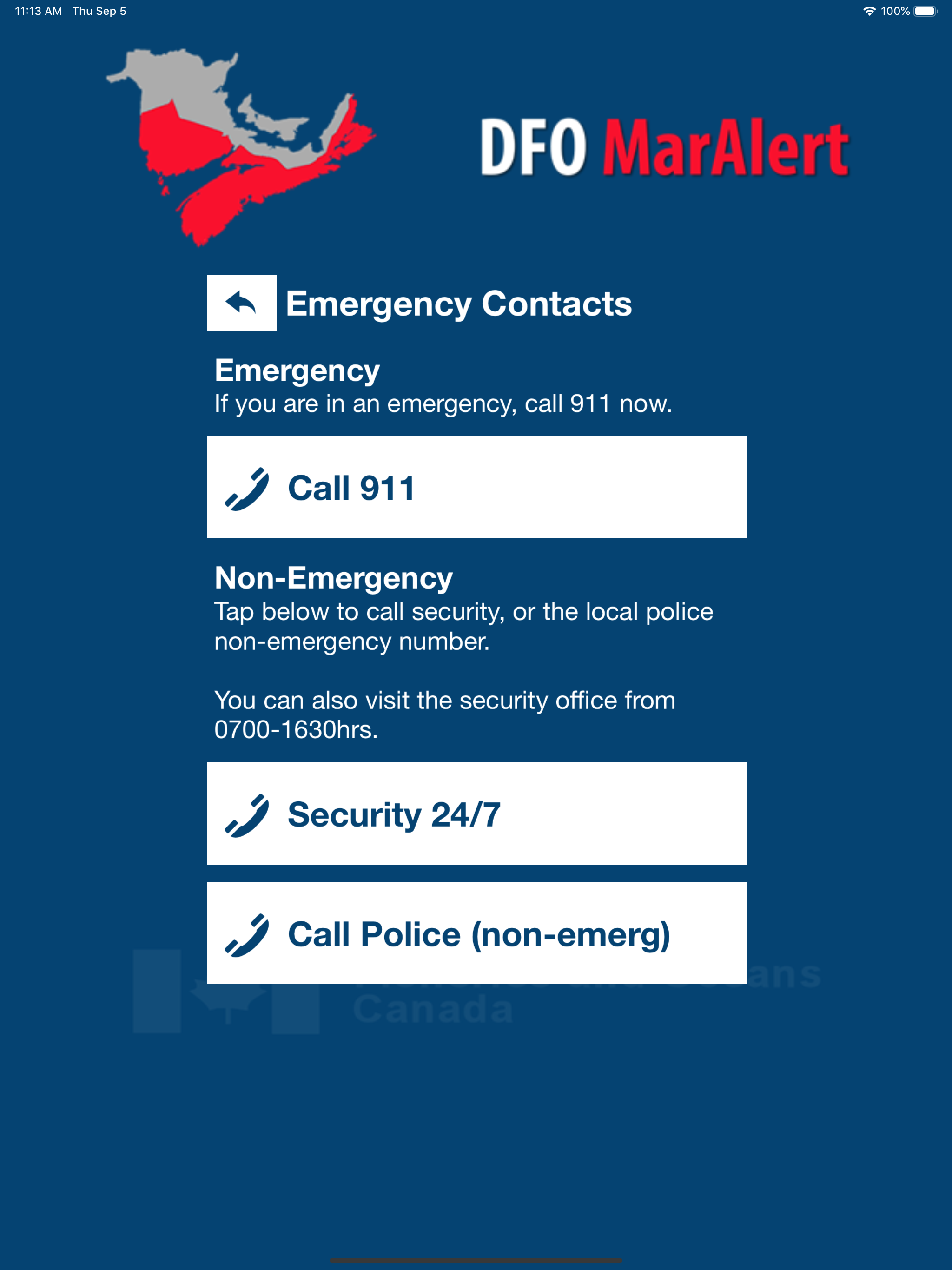 DFO MarAlert screenshot 10