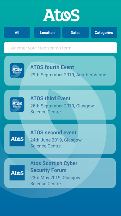 Atos Events screenshot 2