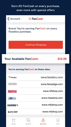 Fanatics NHL Shop iPhone image 3