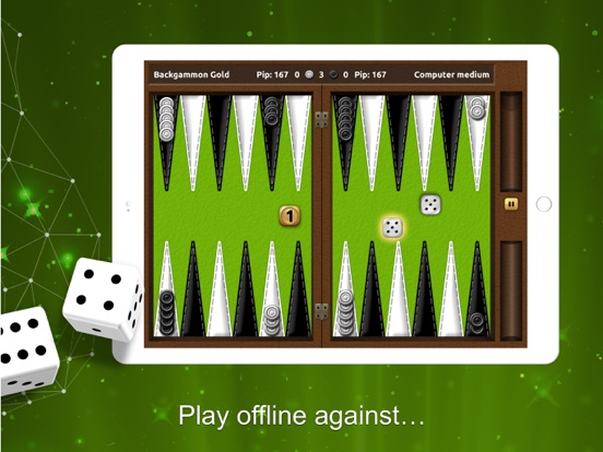Backgammon Gold iPad app afbeelding 1