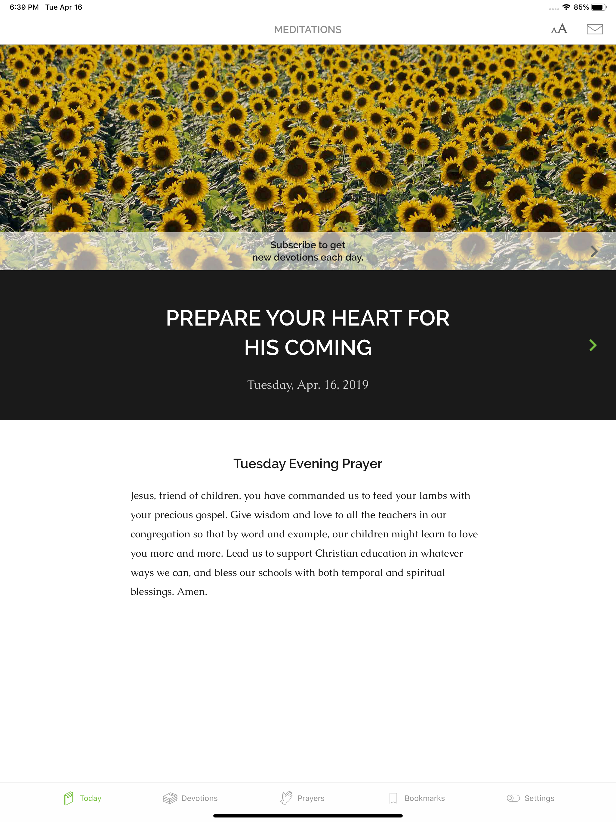 Meditations Daily Devotional