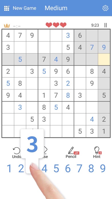 Sudoku-Classic Brain Puzzles.のおすすめ画像3