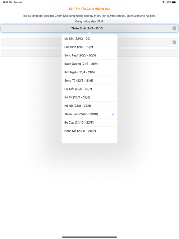 Screenshot #5 pour Bói Tình Yêu Cung hoàng đạo