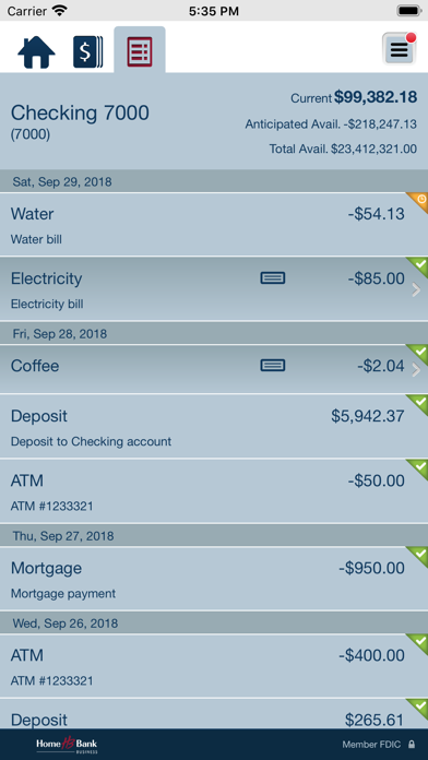 Home Bank Business Mobile Screenshot