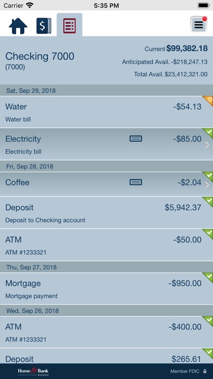 Home Bank Business Mobile screenshot-4