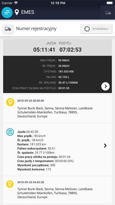 Monitoring EMES GPS Screenshot
