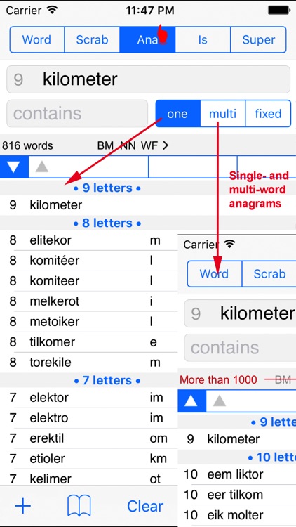 NO Words Finder PRO/Norwegian screenshot-4