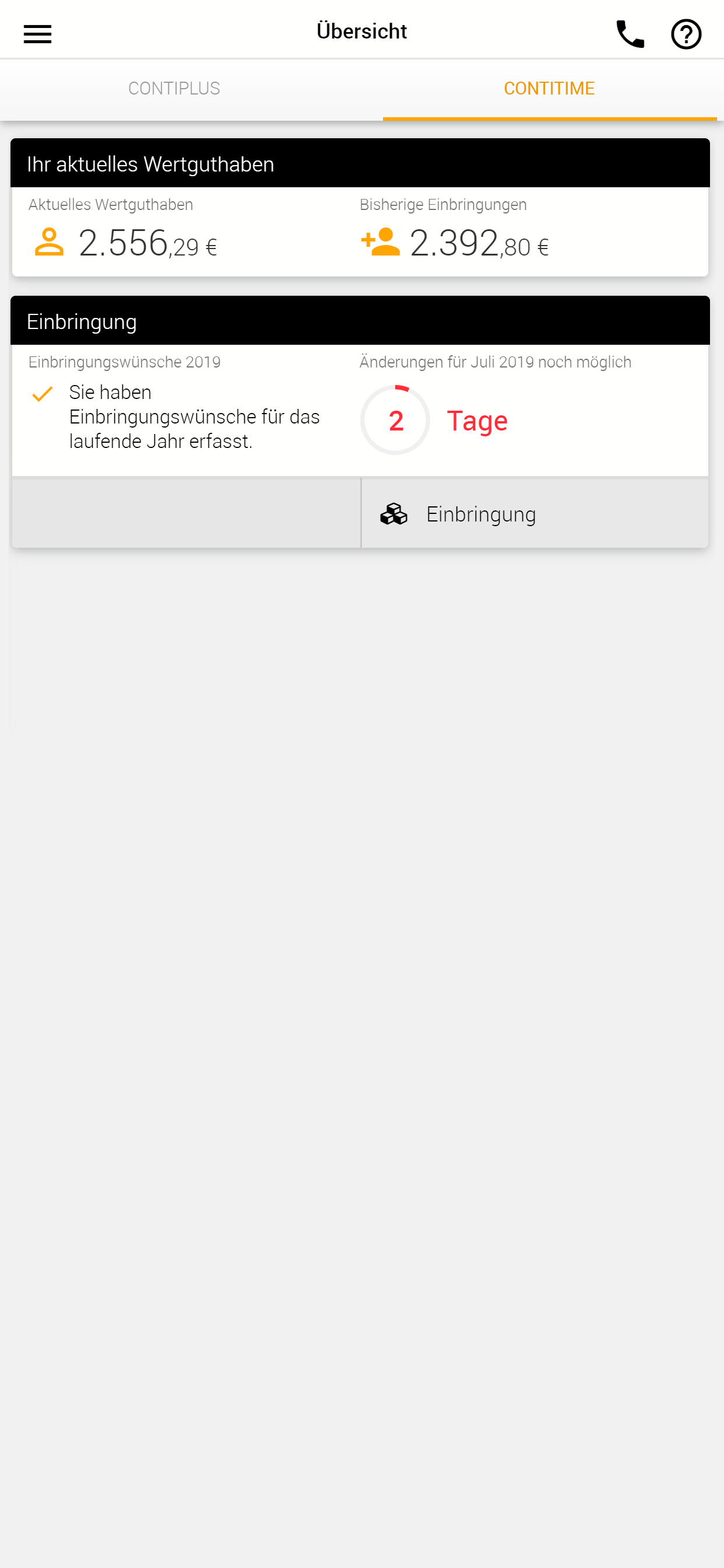 Continental Vorsorgeportal