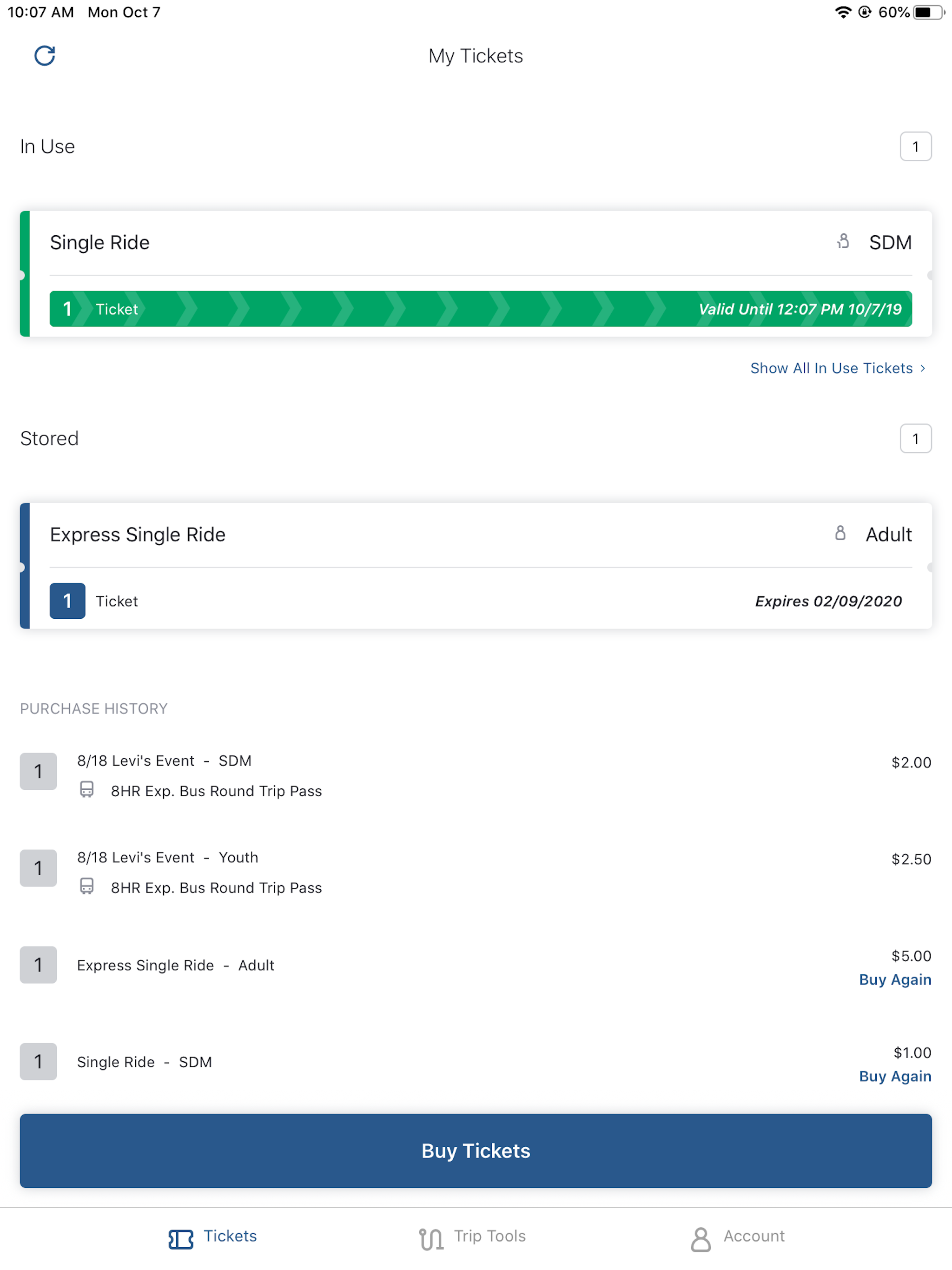 VTA EZfare screenshot 7