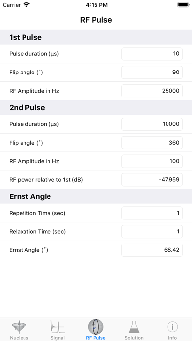 Screenshot #3 pour NMR Calculator