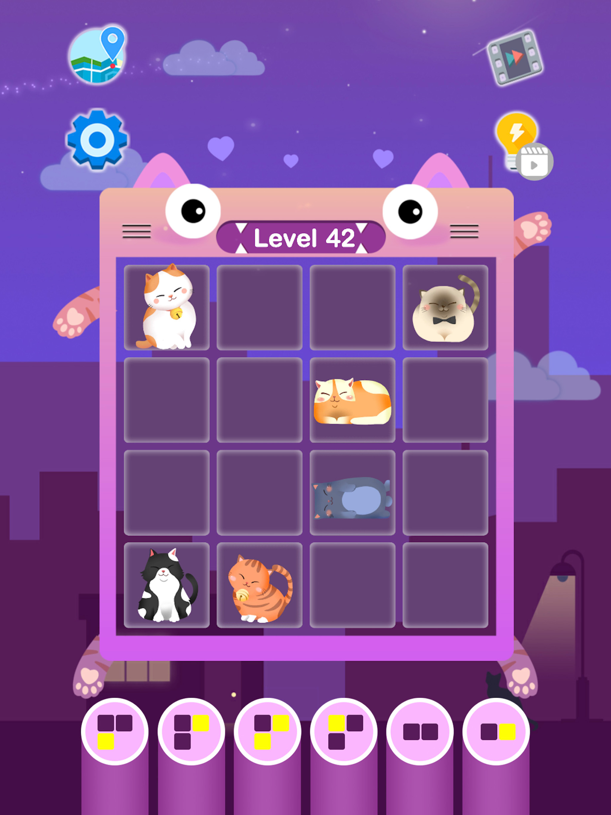 Sleeping Cat-Block Puzzle Game