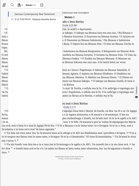 Screenshot #4 pour O LE Tusi Pa'ia - Samoan Bible