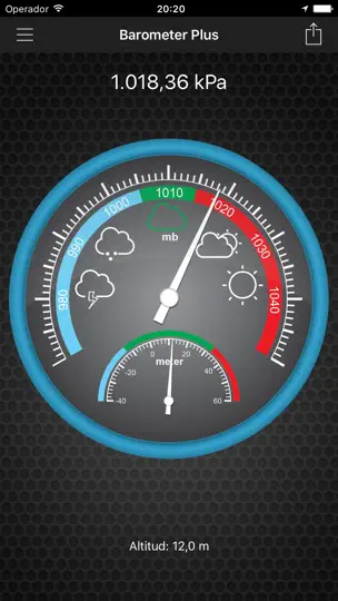 Captura de pantalla de Barómetro Plus - Altímetro PRO en iPhone 1