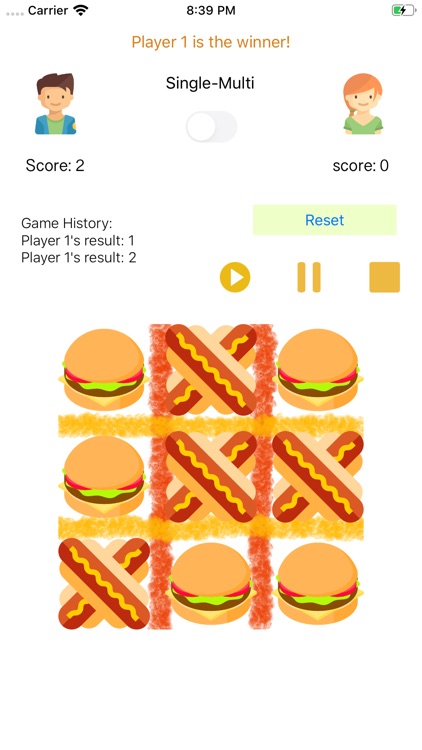 Burger Tic Tac Toe screenshot-5