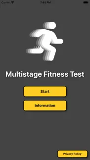 multistage fitness bleep test iphone screenshot 1