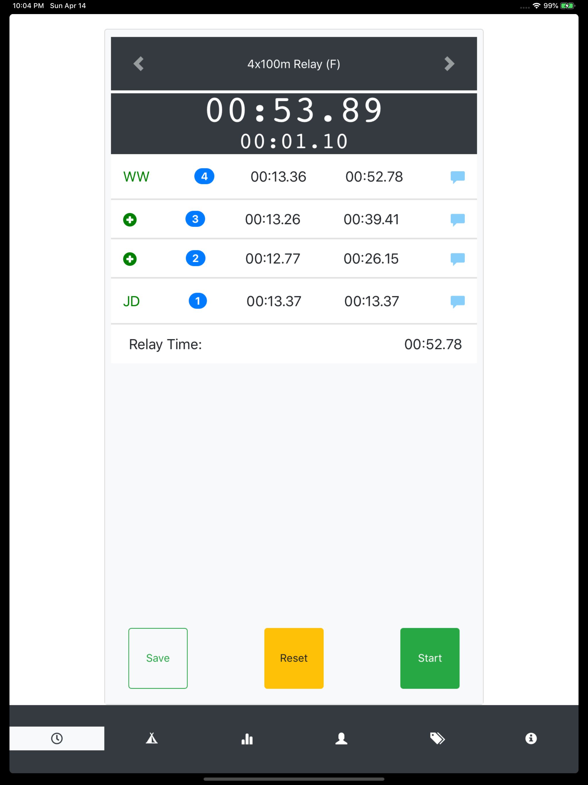Squad Timing Track and Field
