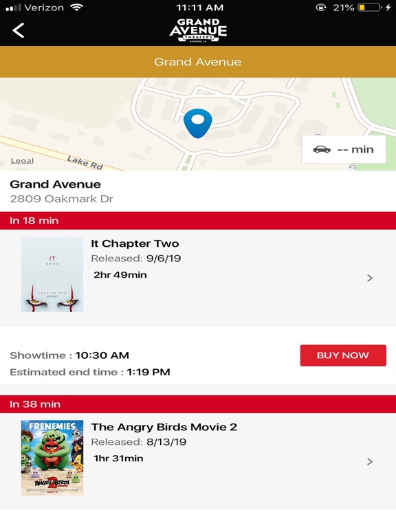 Grand Avenue Theater iPad screenshot 4 - Entertainment app