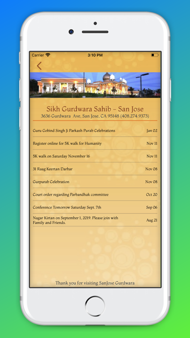Sikh Gurdwara Sahib -San Jose Screenshot