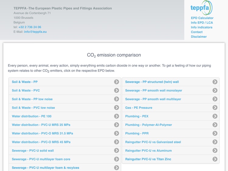 TEPPFA EPD Calculator