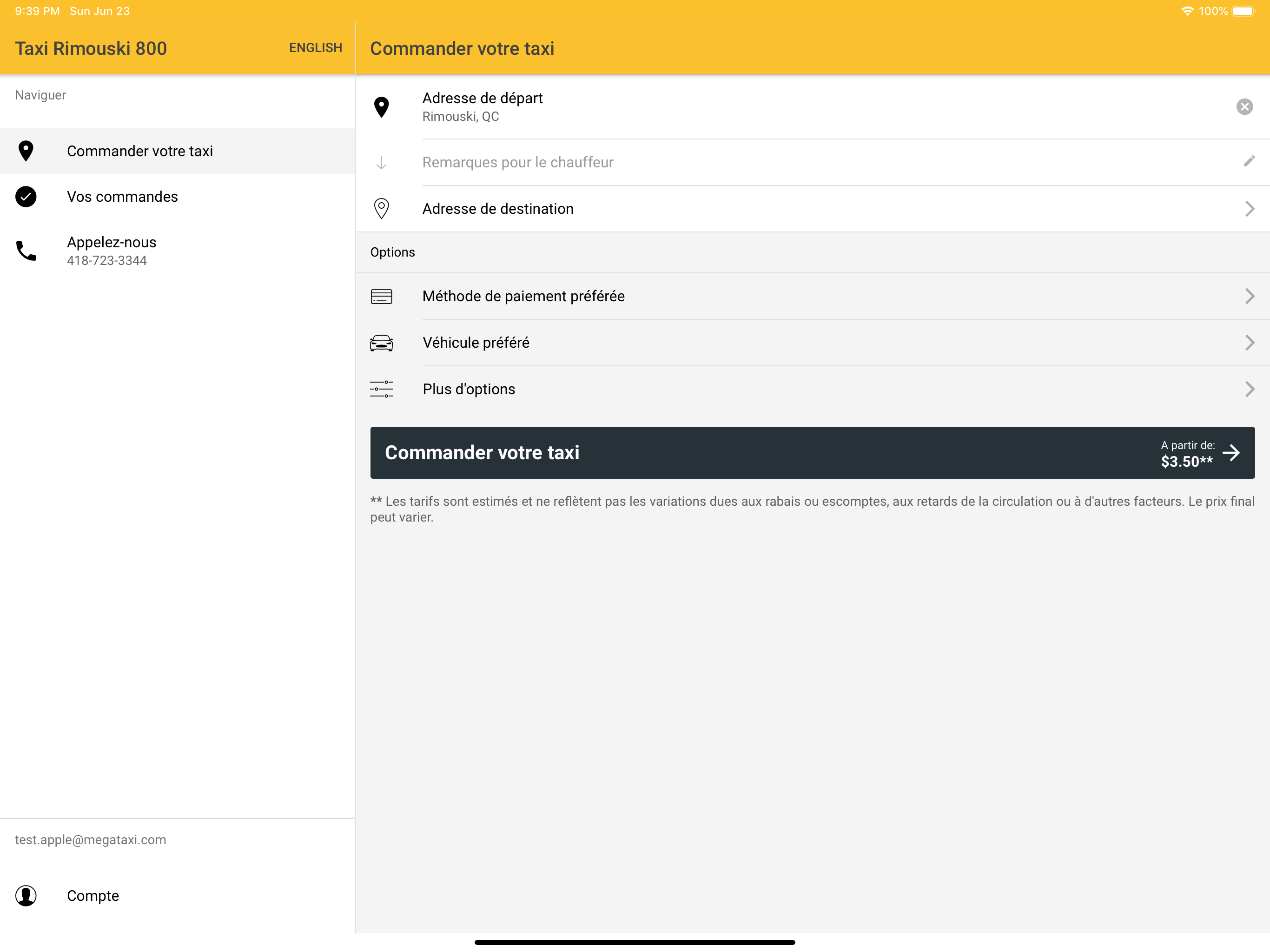 Taxi Rimouski screenshot 6