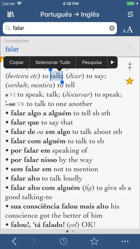 Collins Português-Inglês screenshot 1 of 3