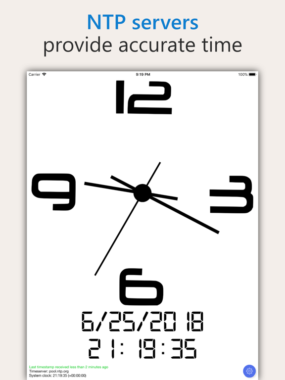 AtomicClock: NTP Time screenshot 2