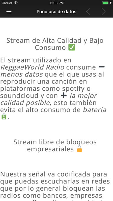 ReggaeWorld Radio iPhone screenshot 5 - Music app