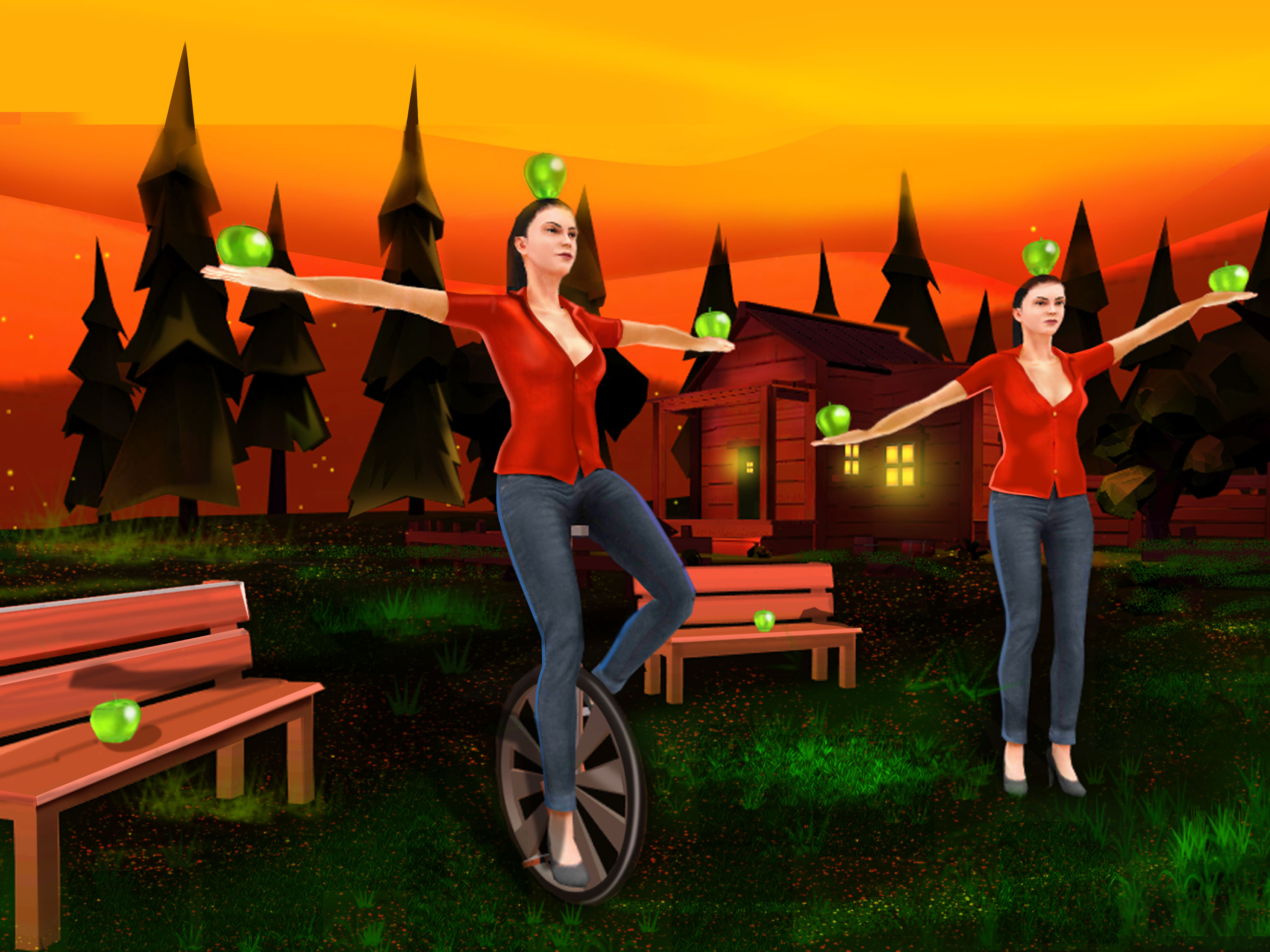 Apple Shooter Girl: 3D Archery screenshot 8
