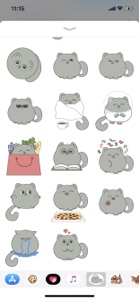 Cute Cat Emoji Funny Stickers screenshot #3 for iPhone