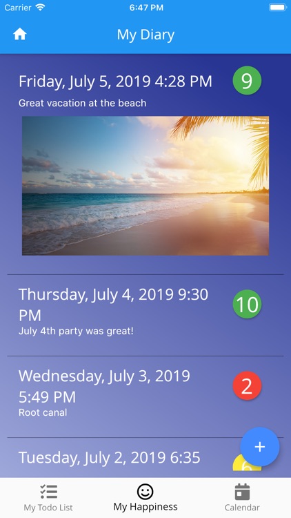 happiness - diary + todo list screenshot-3