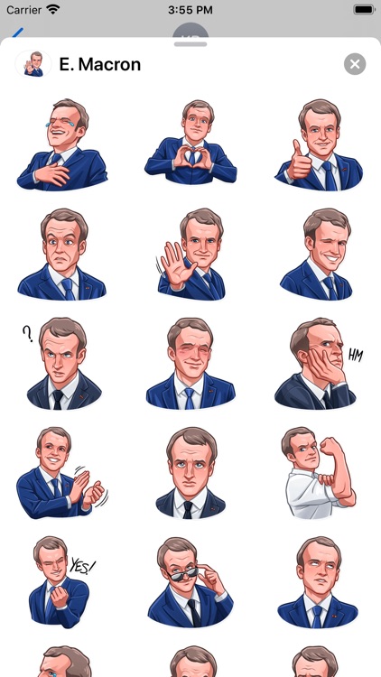 E. Macron Stickers