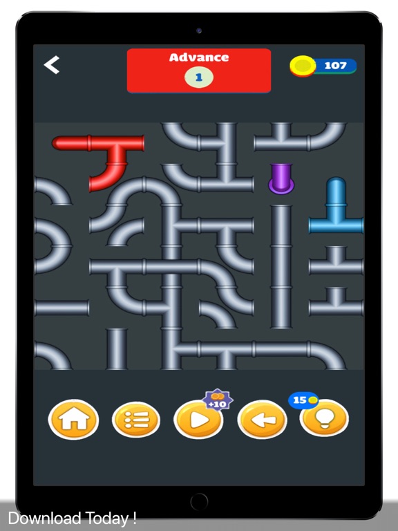 أنابيب النفط لعبة ربط البترول iPad screenshot