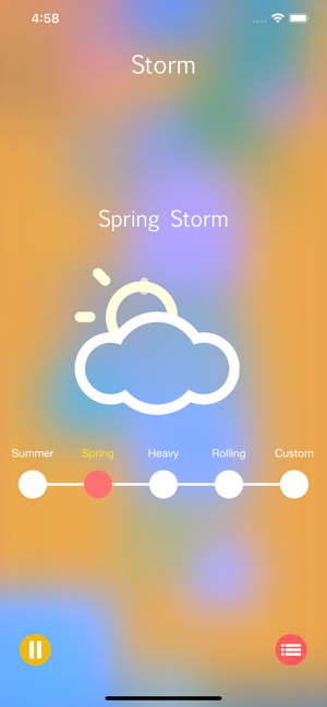 ‎Storm Rain Sounds Screenshot