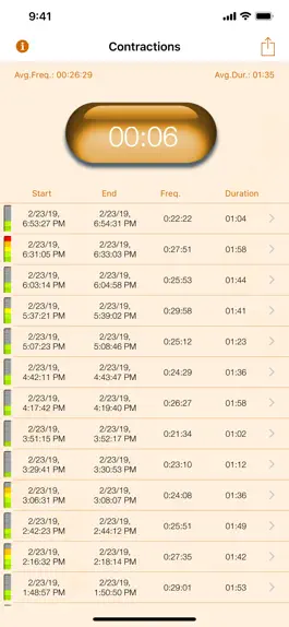 Game screenshot My Contraction Tracker hack