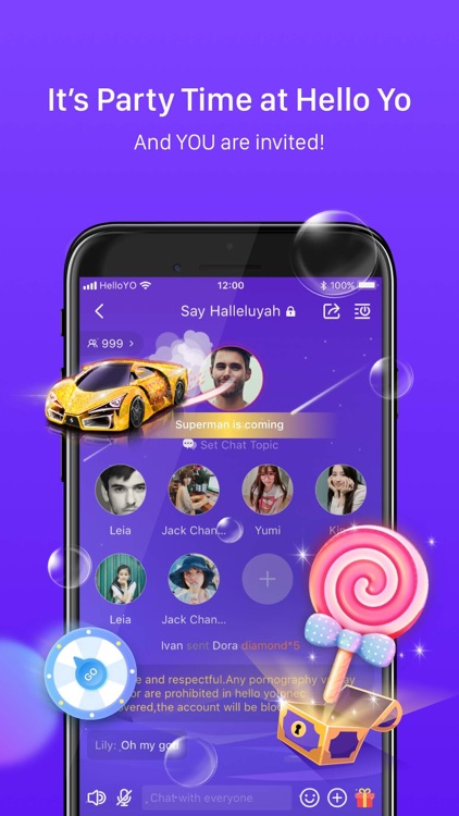 Hello Yo – Group Chat Rooms screenshot-3