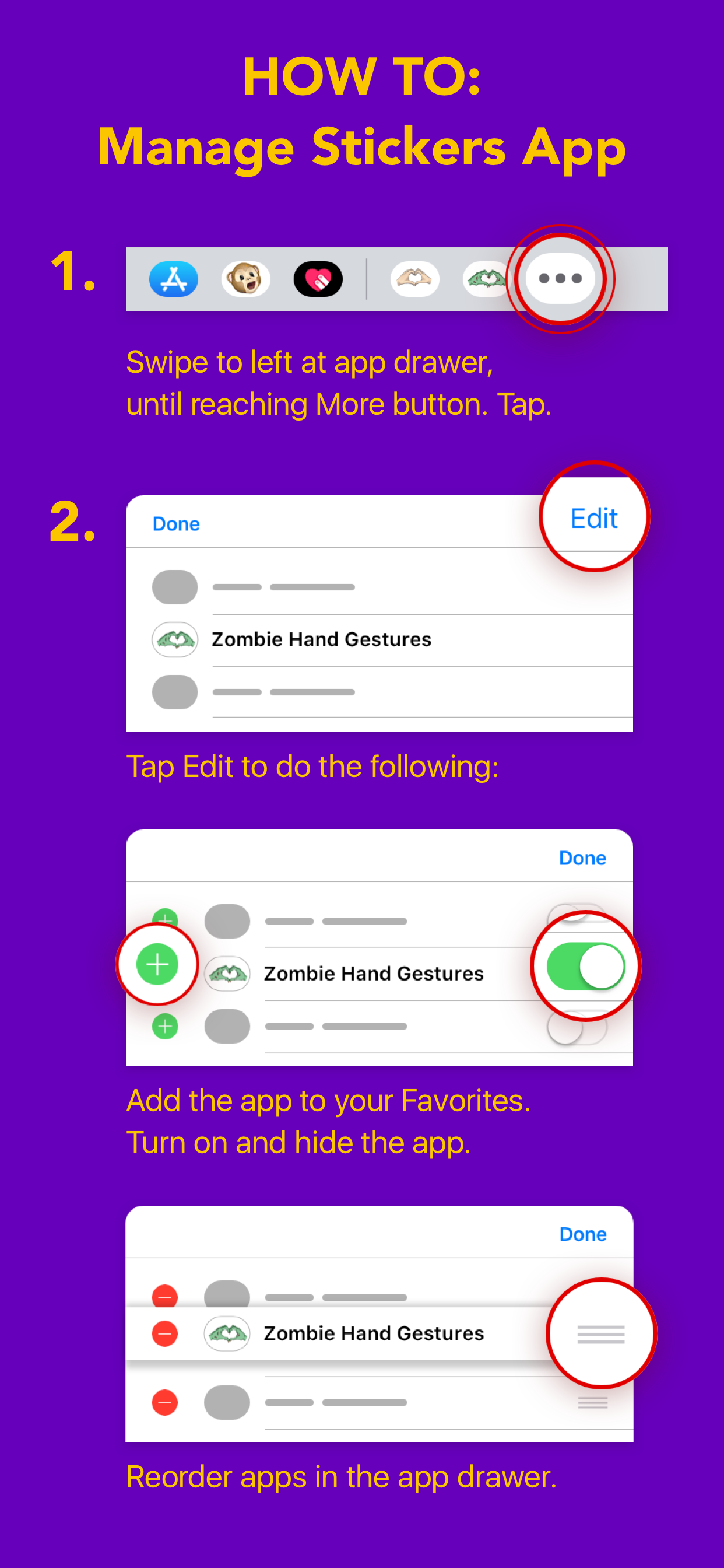 Zombie Hand Gestures