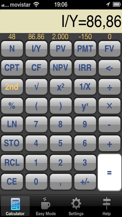 Financial Calculator Screenshot