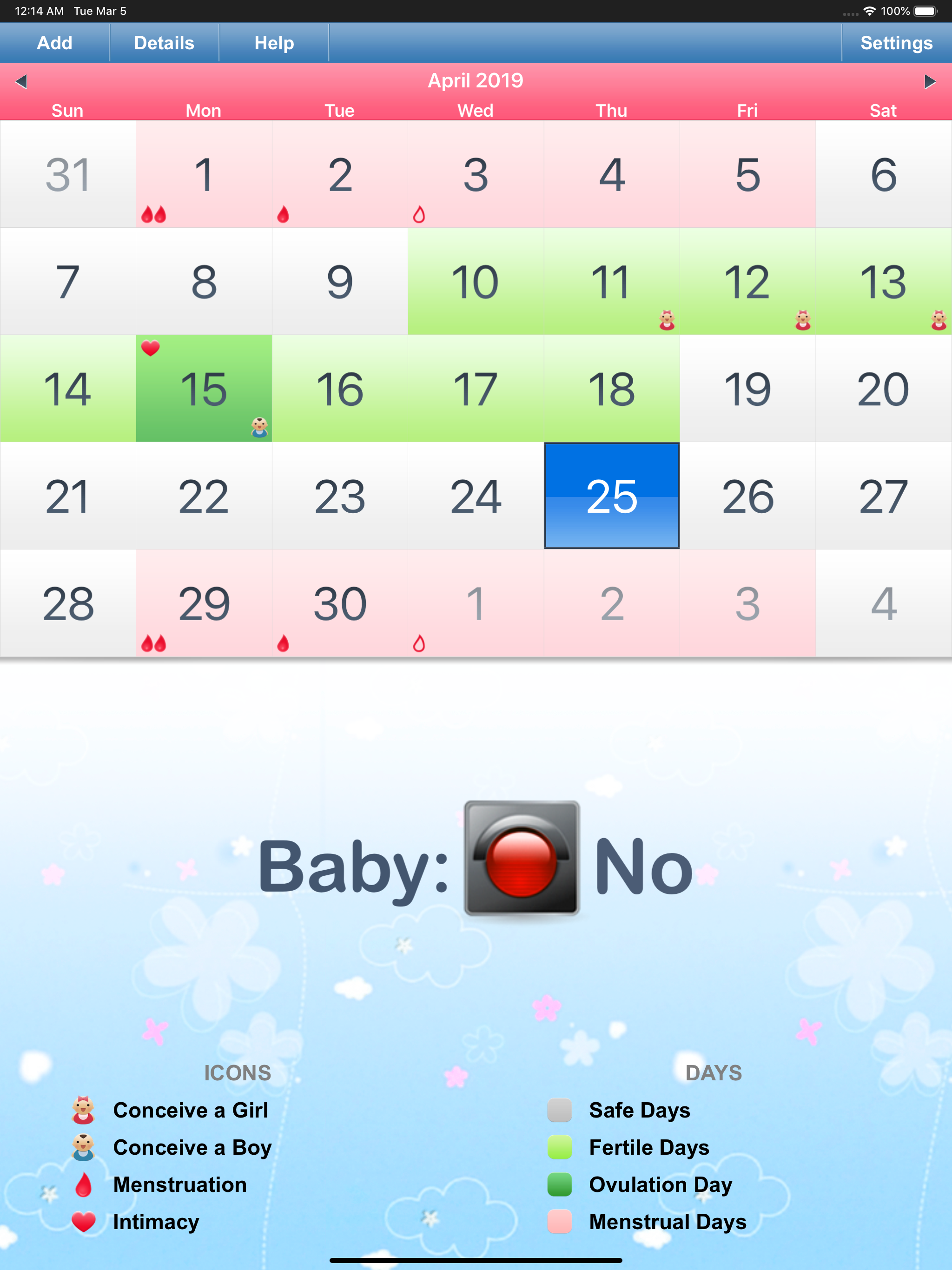 Fertility & Period Tracker