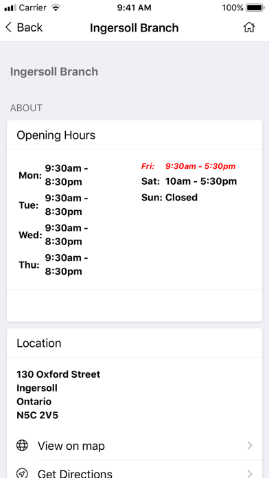 Oxford County Library Mobile Screenshot
