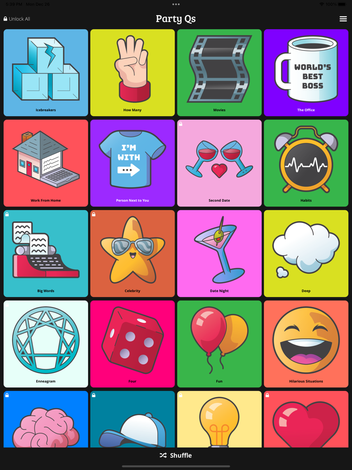 Party Qs - Questions App