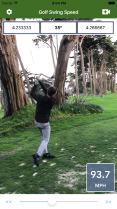 Golf Swing Speed Analyzer screenshot 1